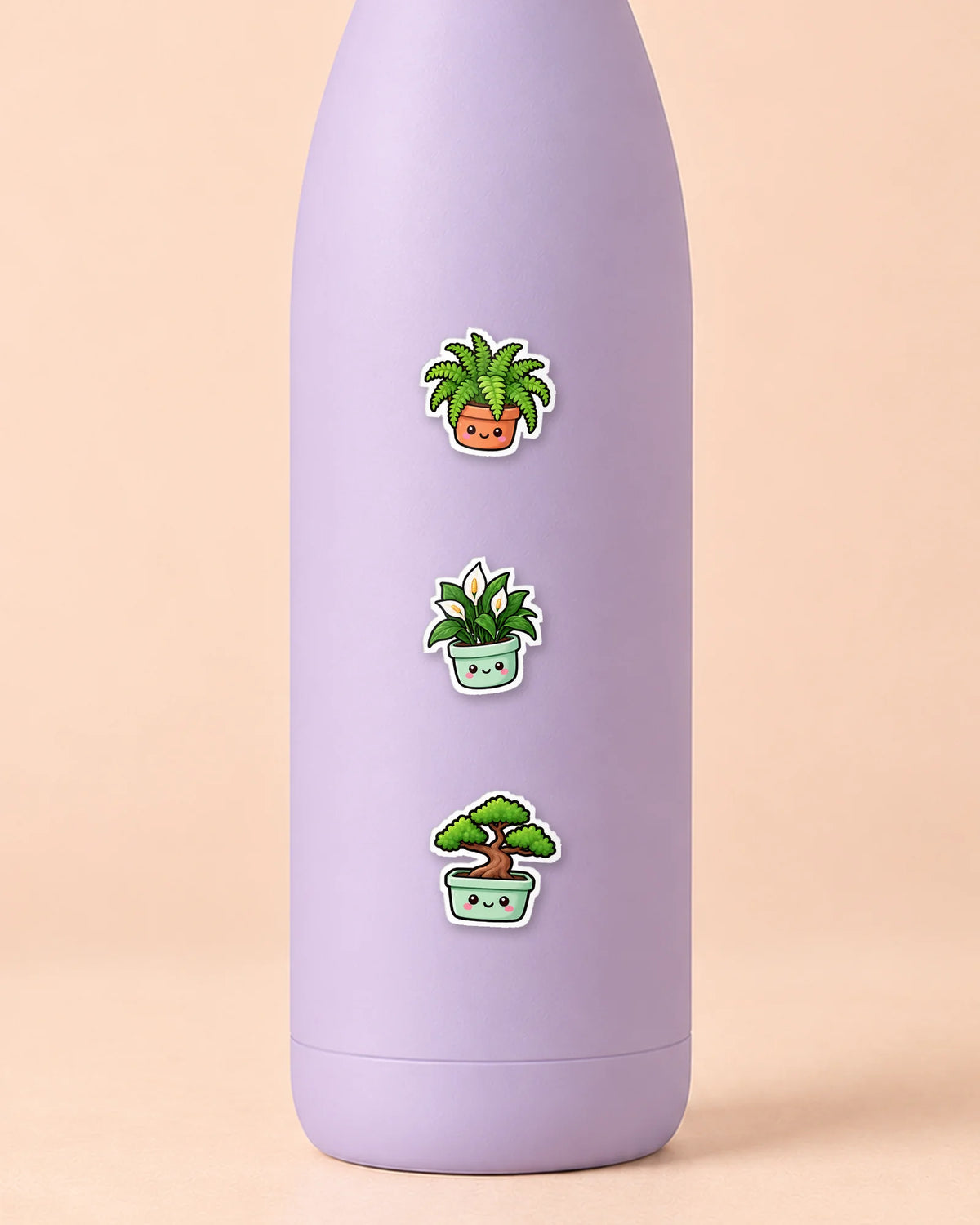 Pot Pals mini patches on a water bottle
