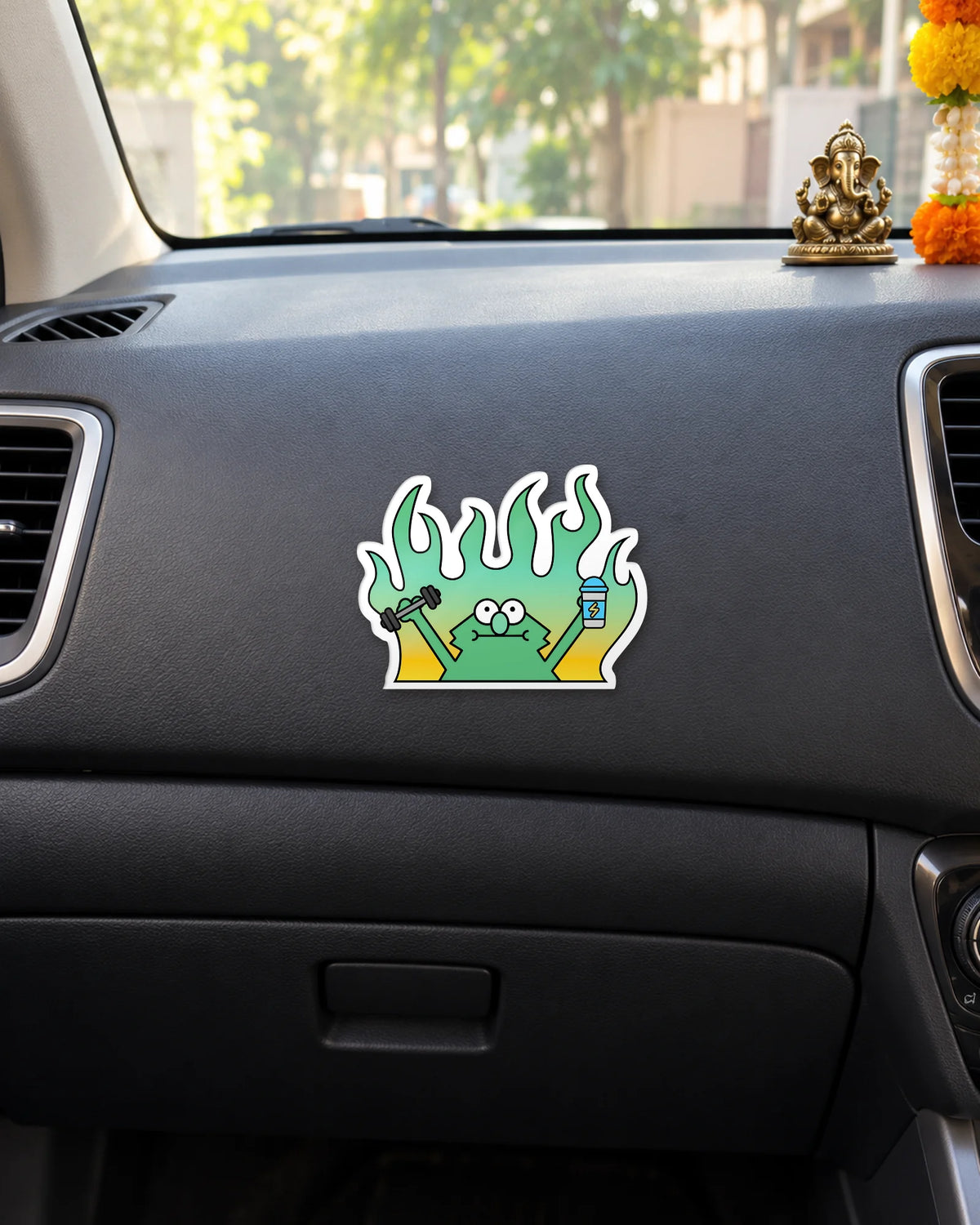Powered By Chaos sticker mockup