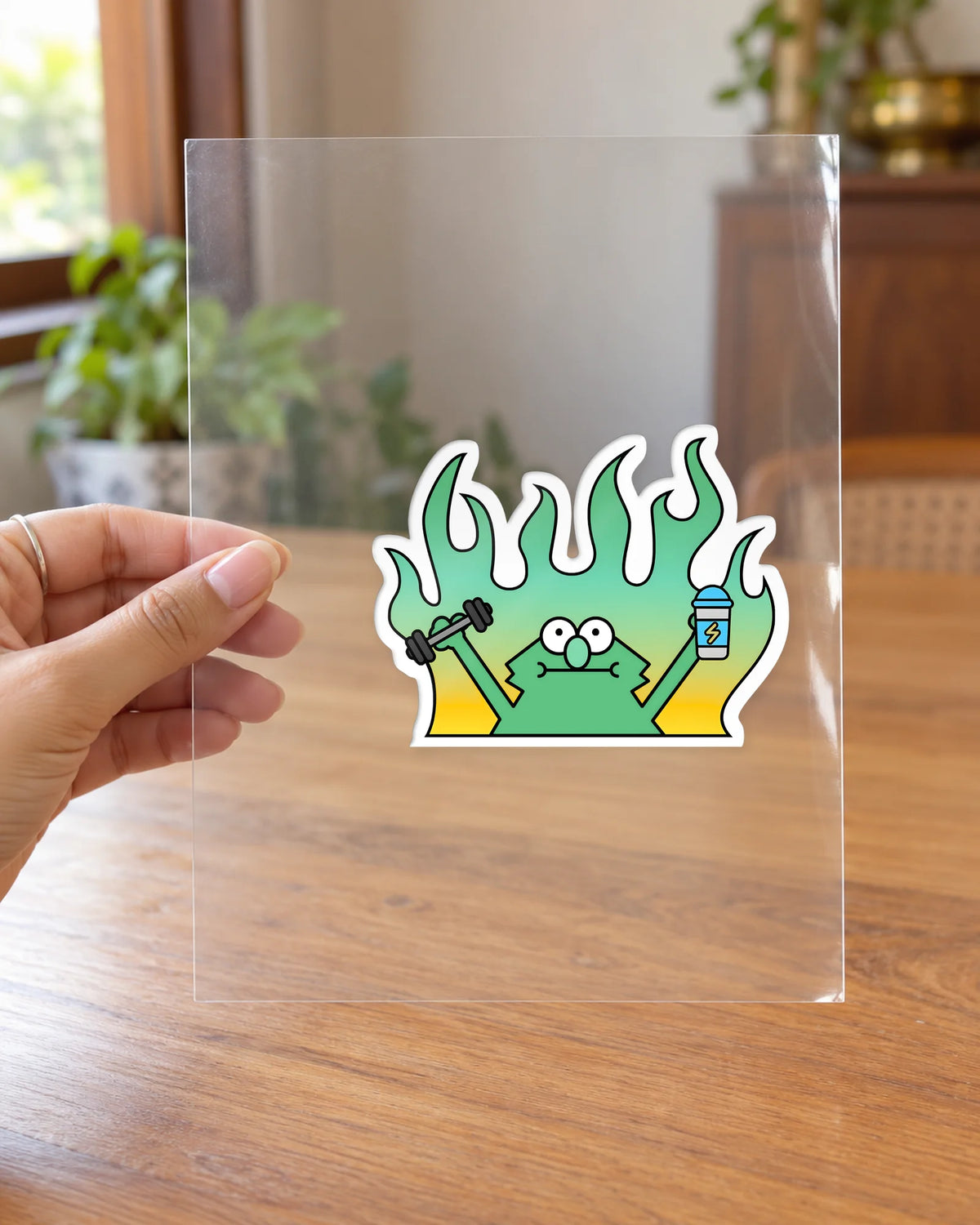 Powered By Chaos hard surface patch on clear film