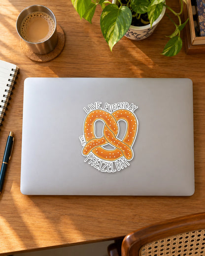Pretzel Day hard surface patch mockup