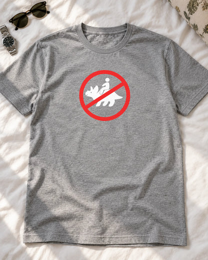 Prohibited Pasture iron-on patch on clothes