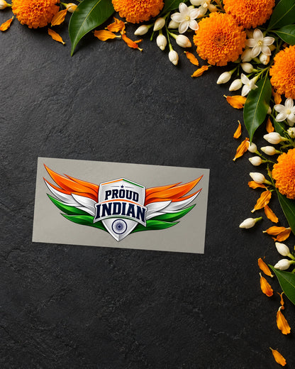 Proud Indian iron-on patch transfer