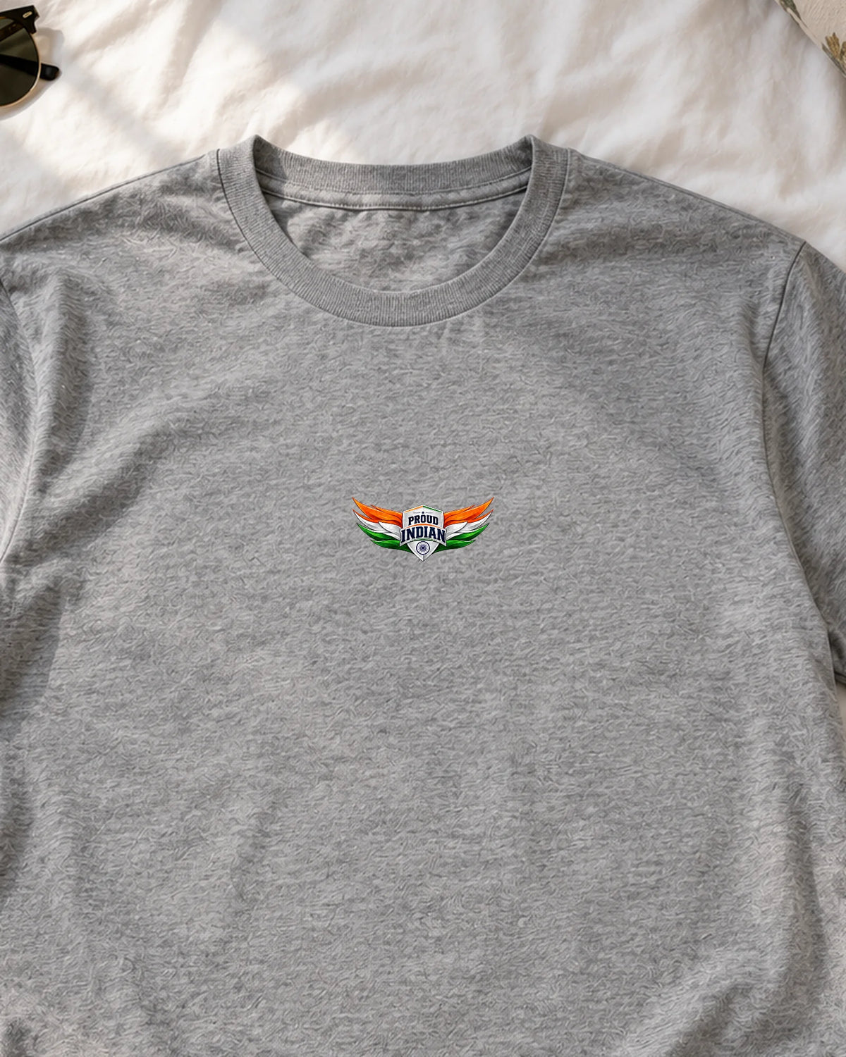 Proud Indian iron-on patch on clothes
