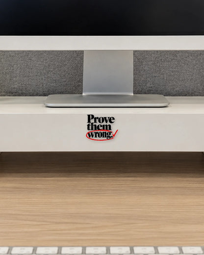 Prove Them Wrong hard surface patch mockup