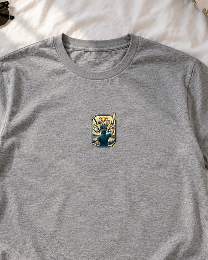 Purana Champion iron-on patch on clothes