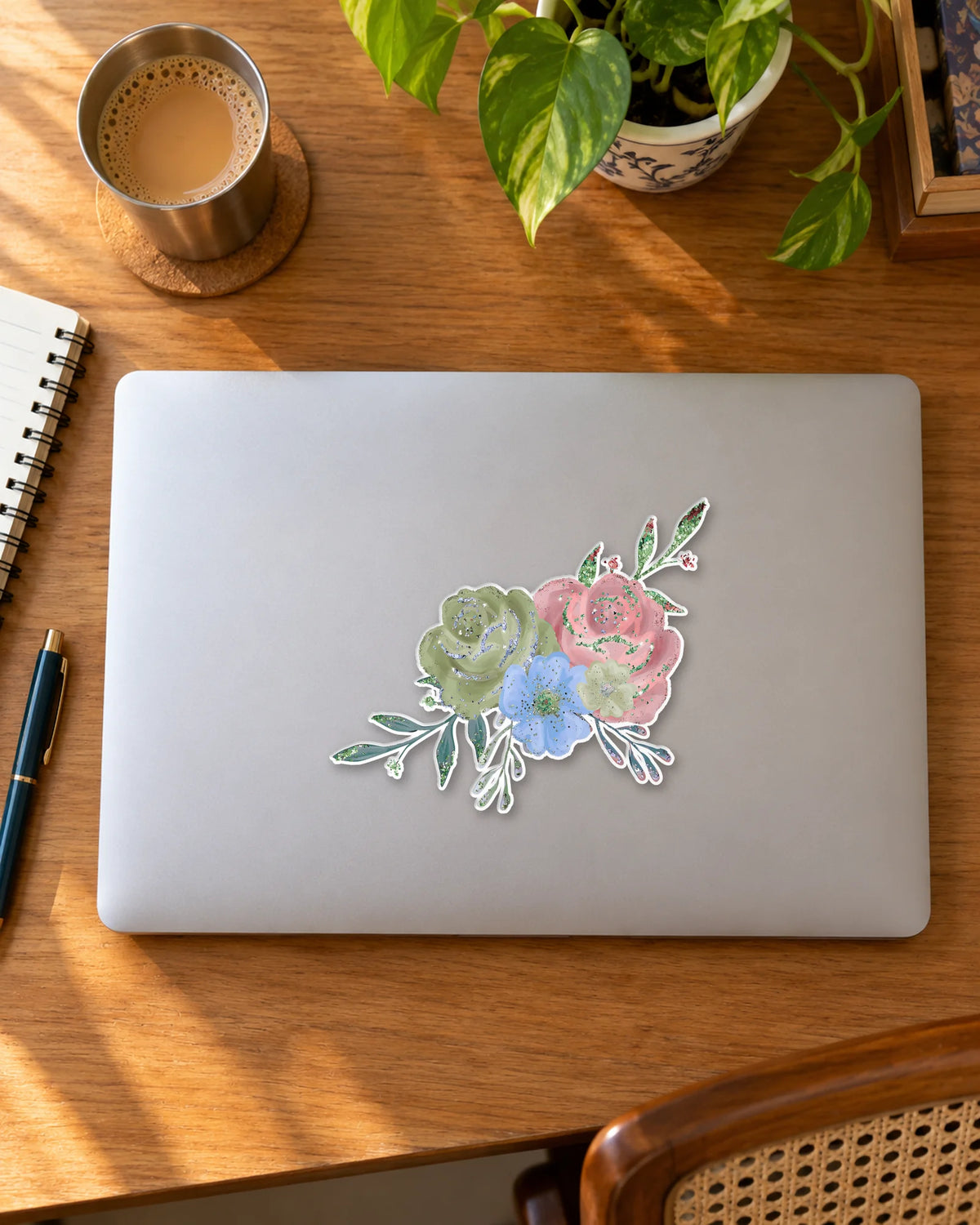 Purple Bloom Mood hard surface patch mockup
