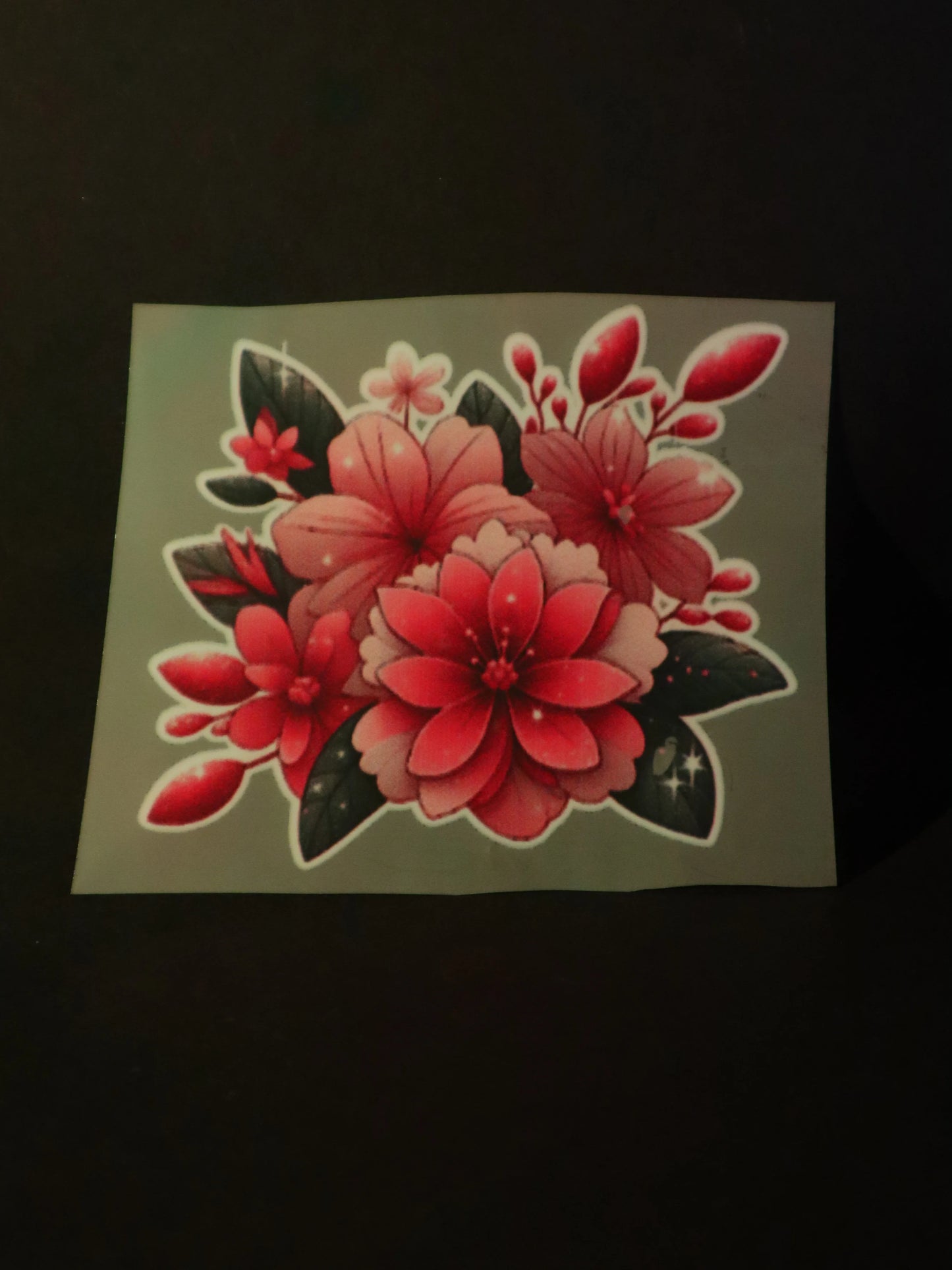 Scarlet Bloom Burst | Iron on patch | Pinterest Flowers