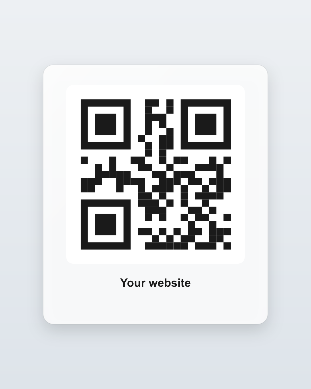 Sample QR code patch - your website