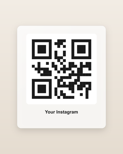 Sample QR code patch - link to your Instagram