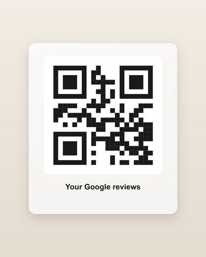 Sample QR code patch - Google reviews link