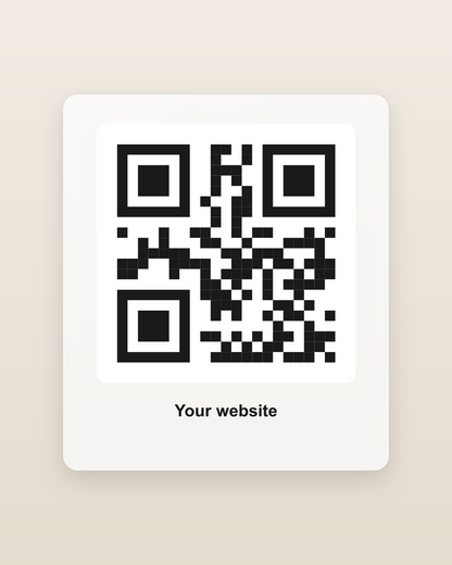 Sample QR code patch - your website
