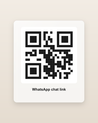 Sample QR code patch - WhatsApp chat link