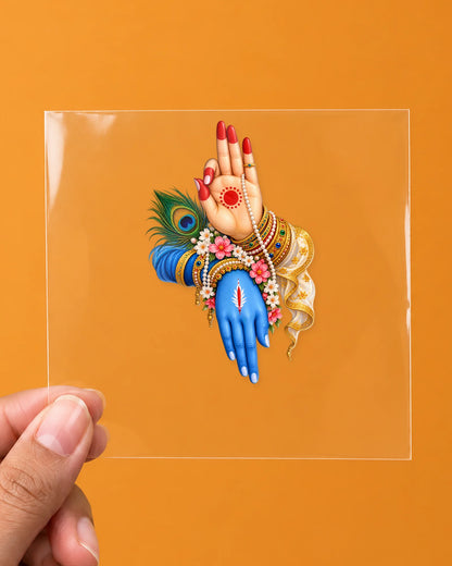 Sacred Touch hard surface patch on clear film