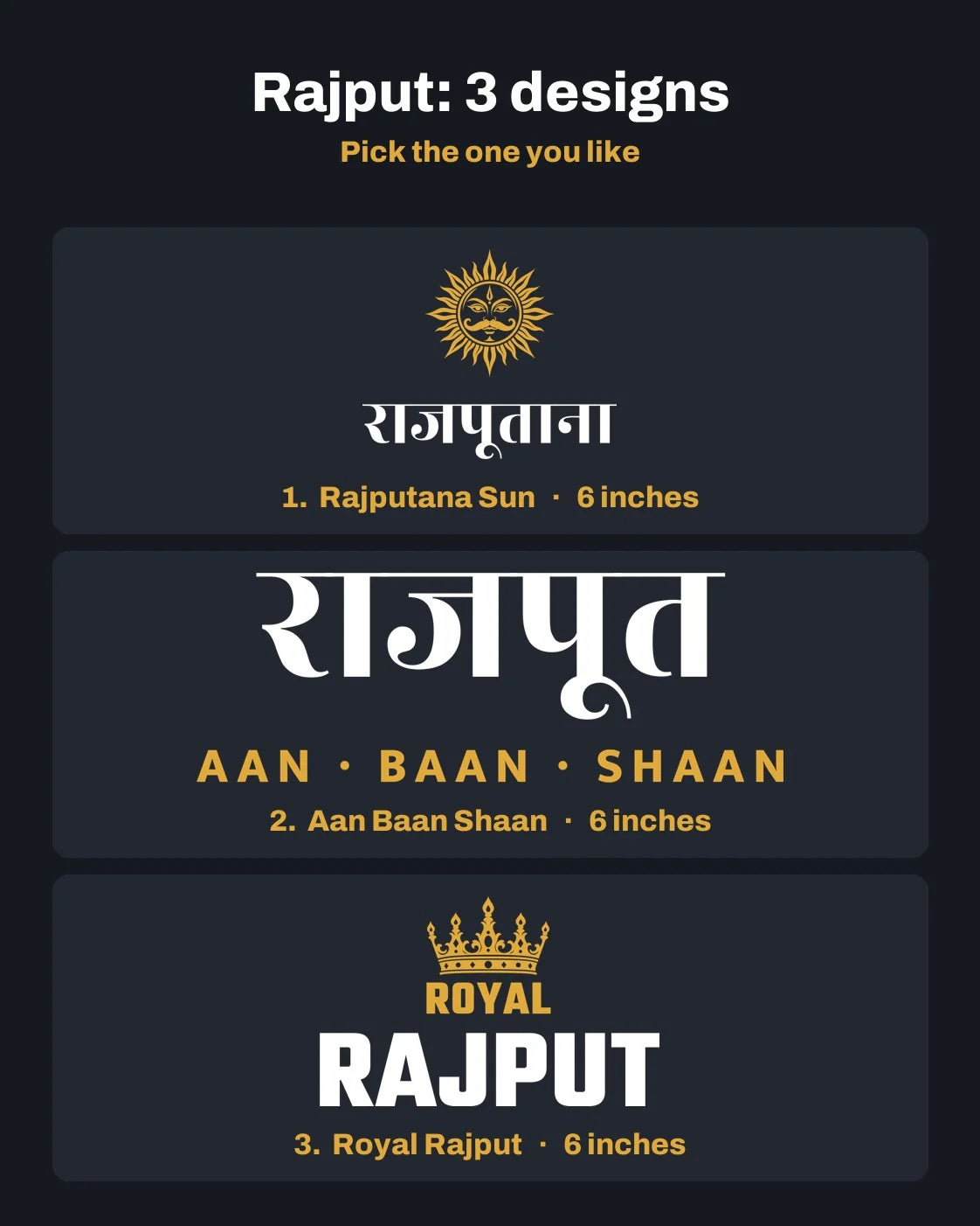 Rajput car patch on a car rear glass