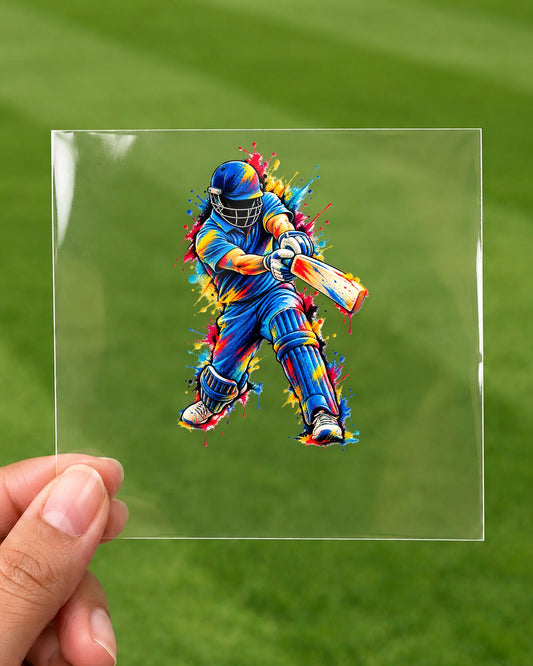 Rang De Cricket hard surface patch on clear film