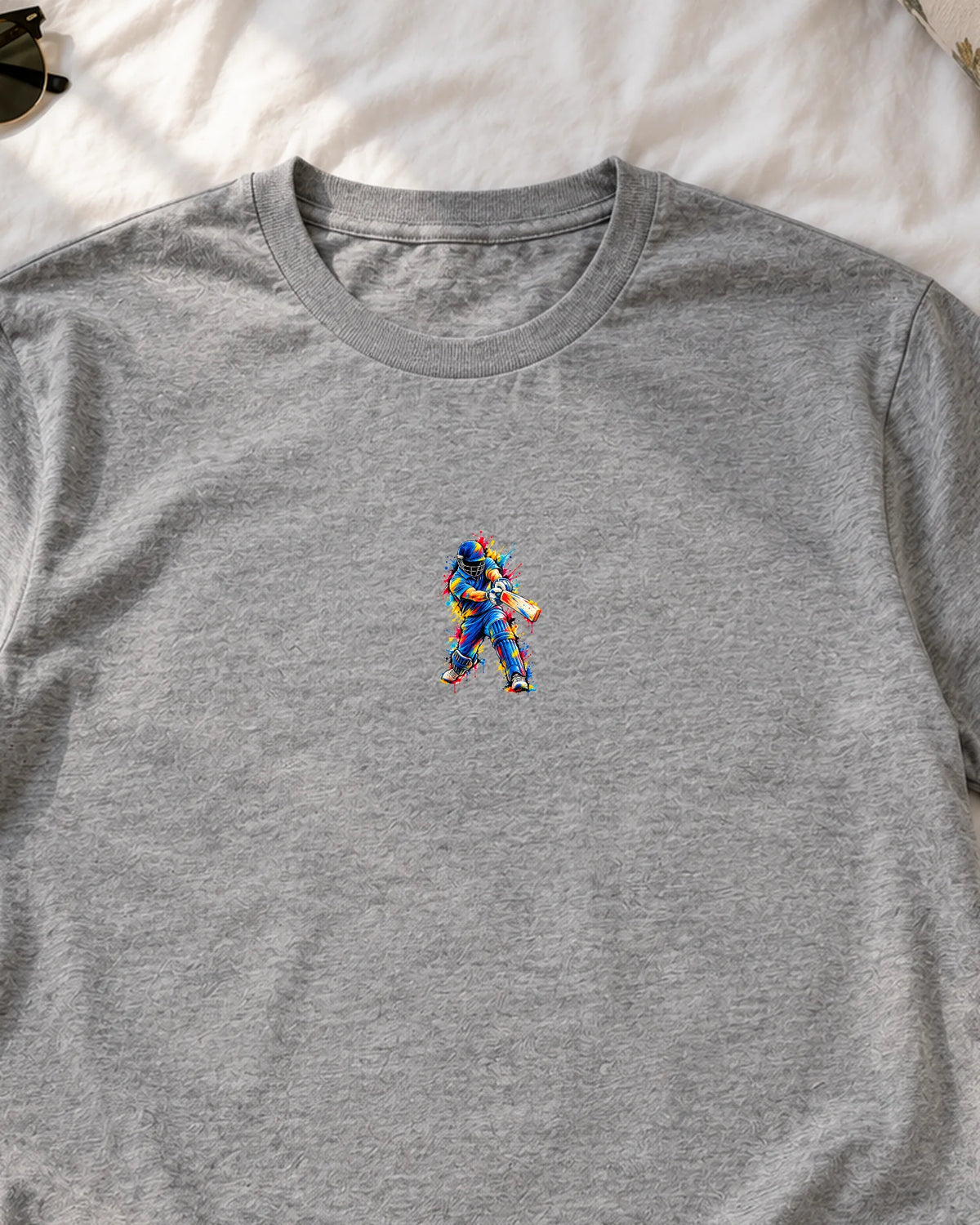 Rang De Cricket iron-on patch on clothes