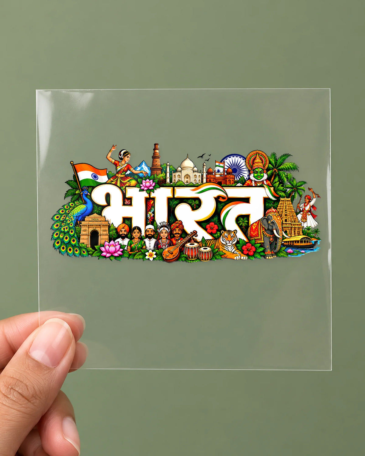 Rangeela Bharat hard surface patch on clear film