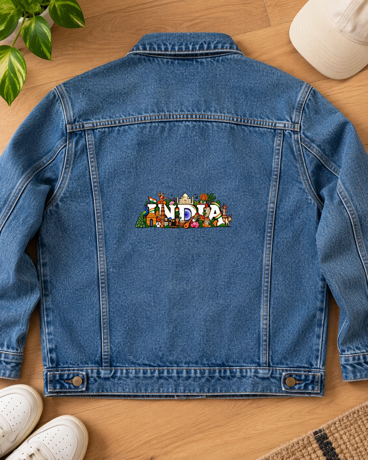 Rangeela India iron-on patch on clothes