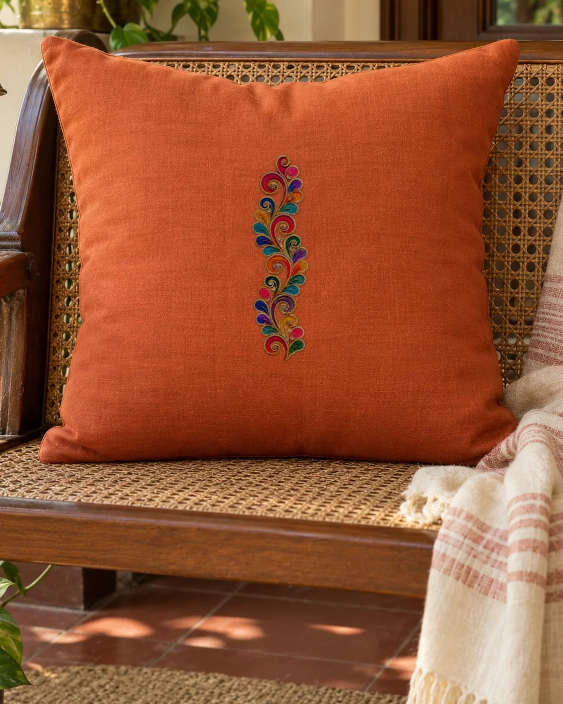 Rangeeli Bel embroidery-look iron-on patch | Thread Theory