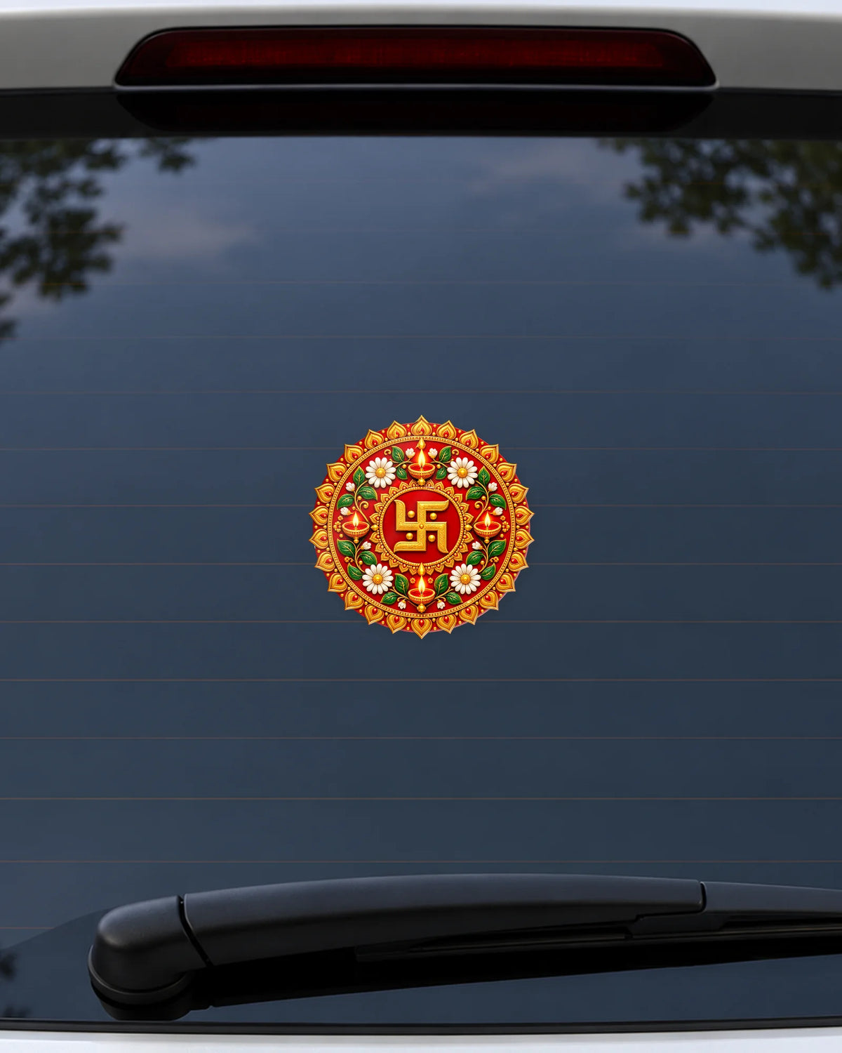 Diwali Rangoli hard surface patch mockup