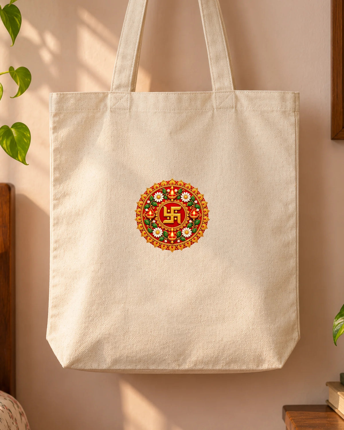 Diwali Rangoli iron-on patch on clothes