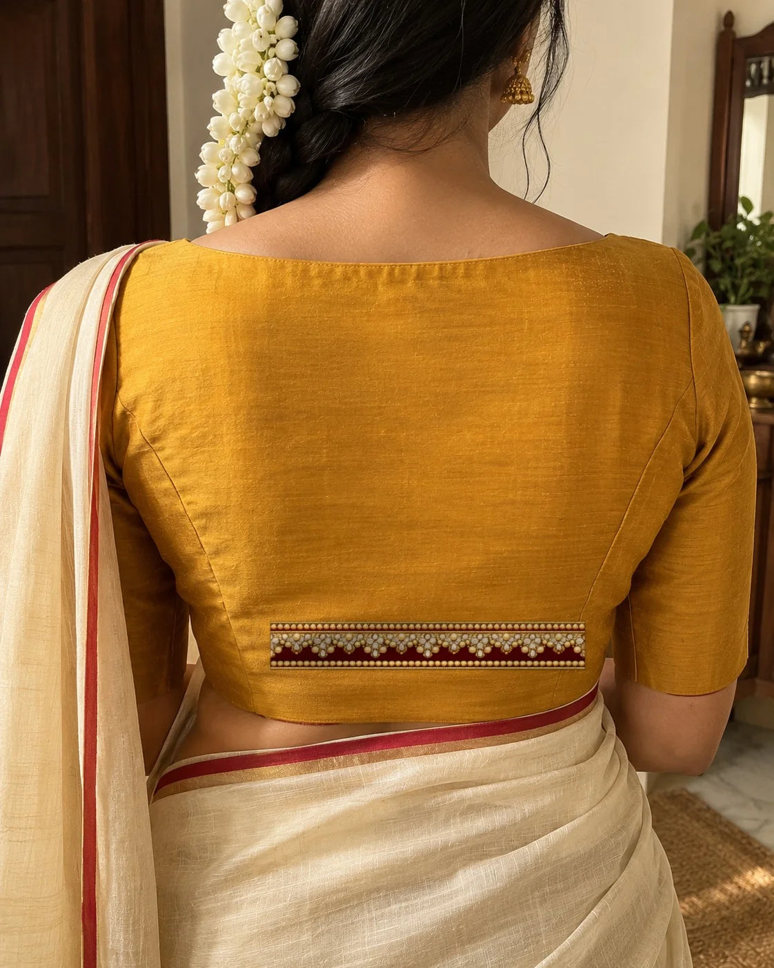 Rani Lace embroidery-look iron-on patch | Thread Theory