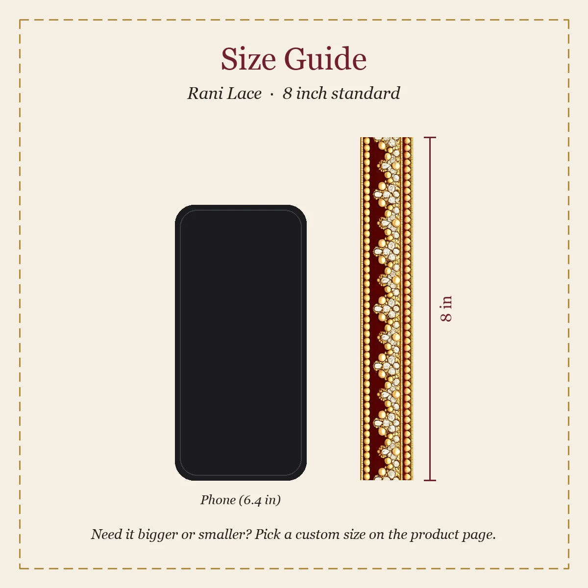 Rani Lace embroidery-look iron-on patch | Thread Theory