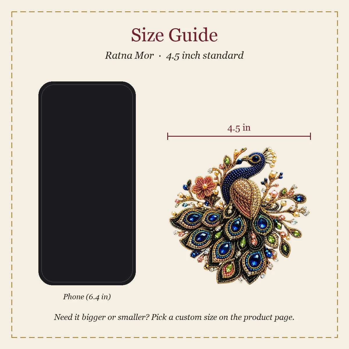 Ratna Mor embroidery-look iron-on patch | Thread Theory