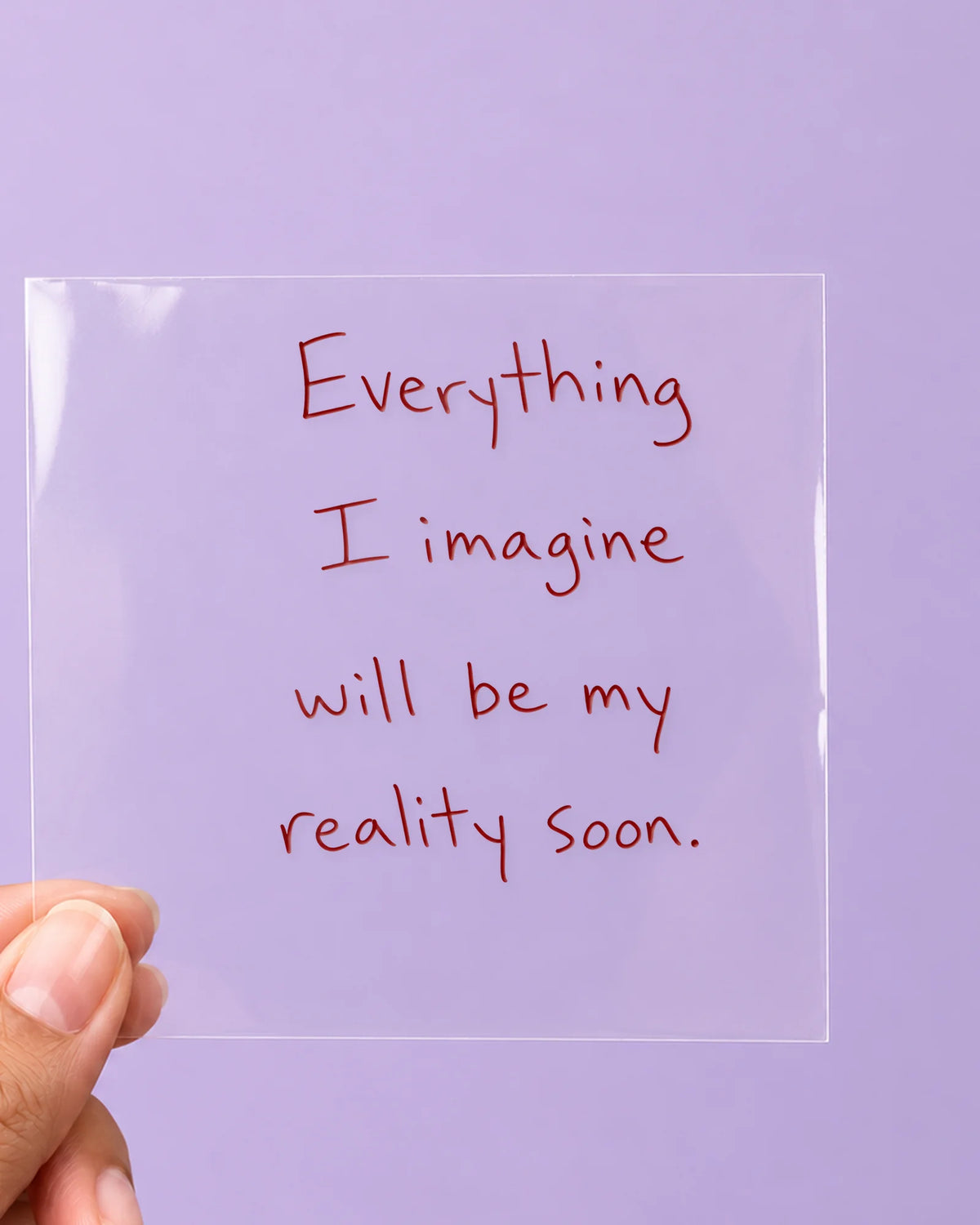 Reality Soon: all pieces on clear film