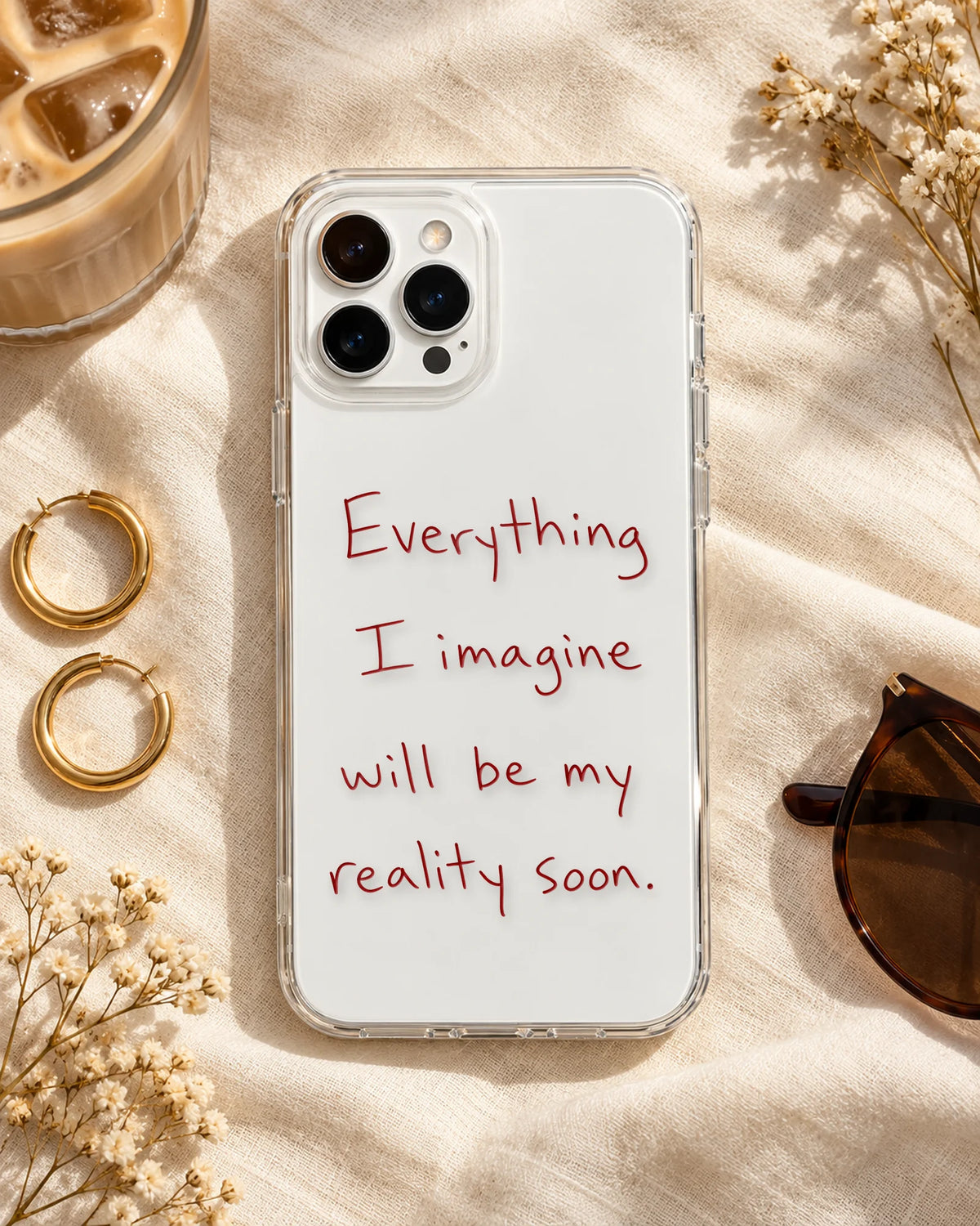 Reality Soon pieces arranged on a phone
