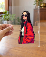Red Coat Drip hard surface patch on clear film