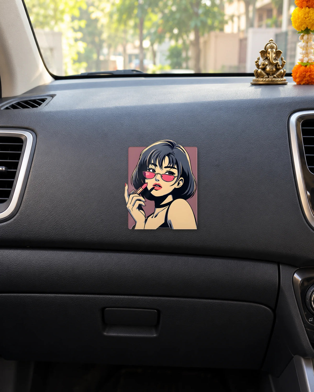 Red Lip Mood sticker mockup