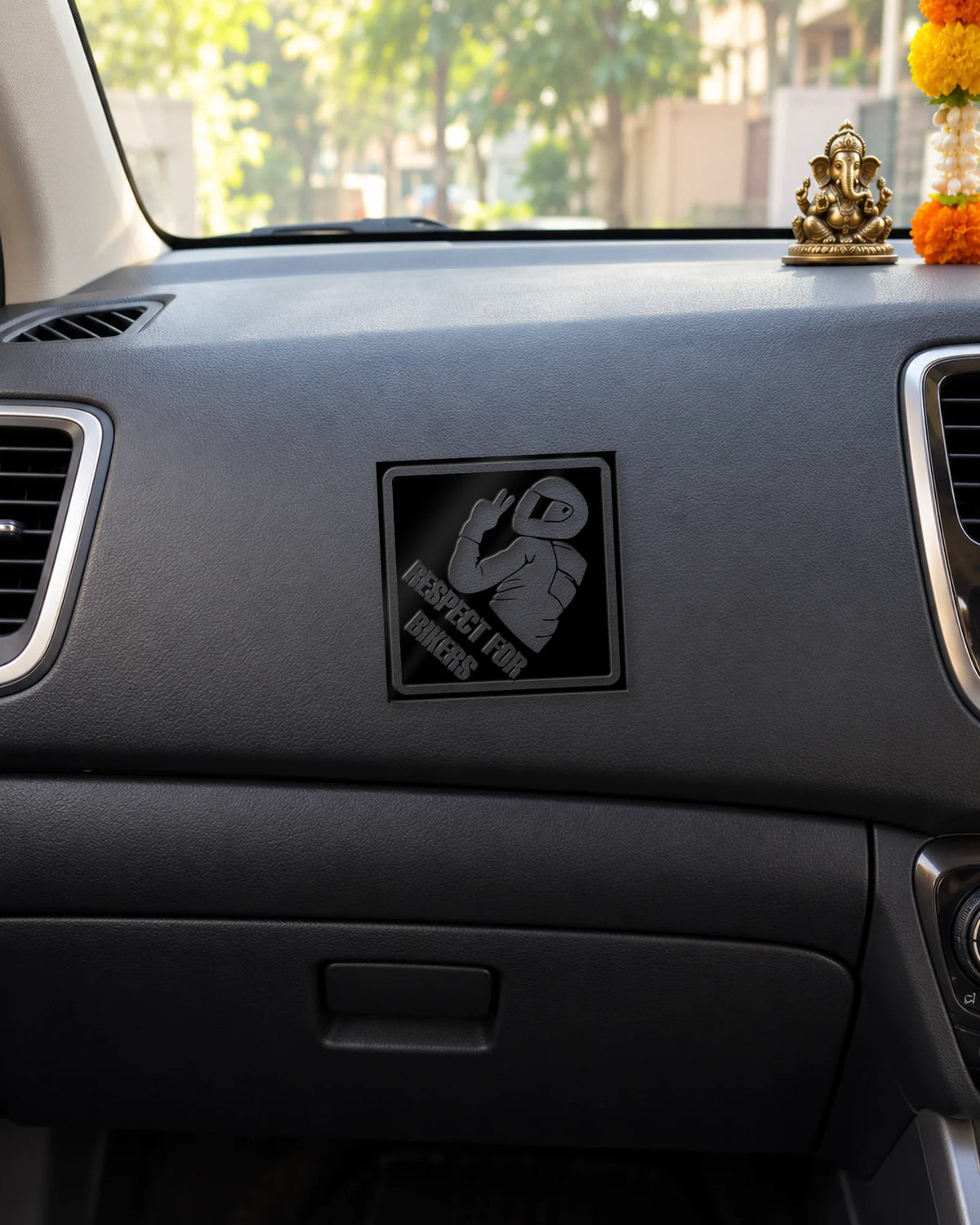 Respect for Bikers sticker mockup