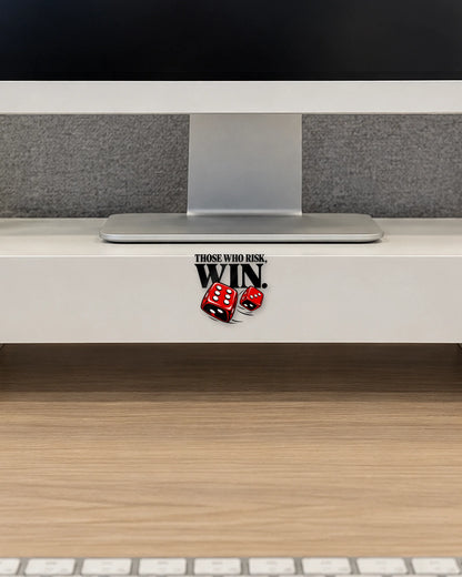 Risk It Win It hard surface patch mockup