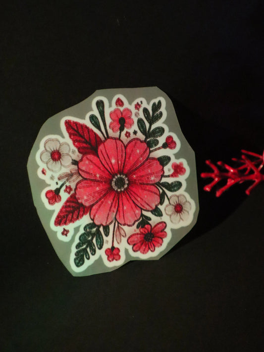 Scarlet Garden Party | Iron on patch | Pinterest Flowers