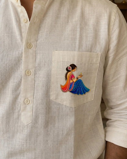 Roshni embroidery-look iron-on patch | Thread Theory