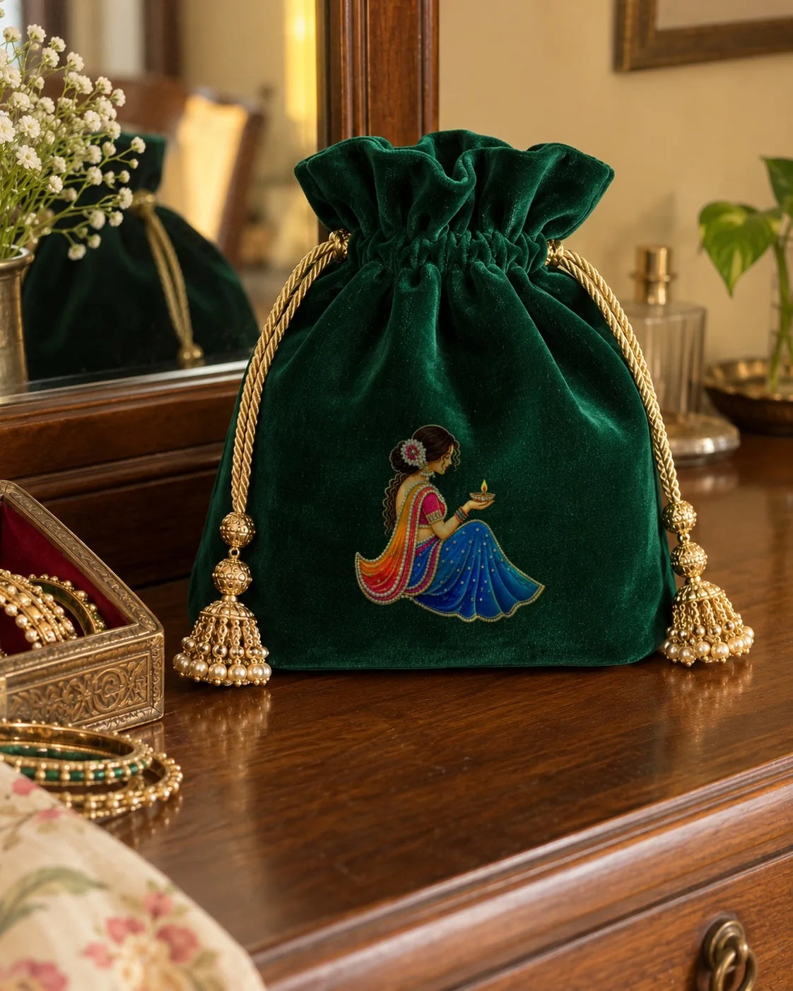 Roshni embroidery-look iron-on patch | Thread Theory