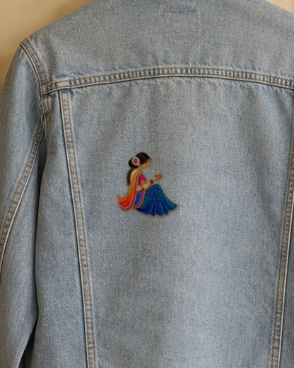 Roshni embroidery-look iron-on patch | Thread Theory