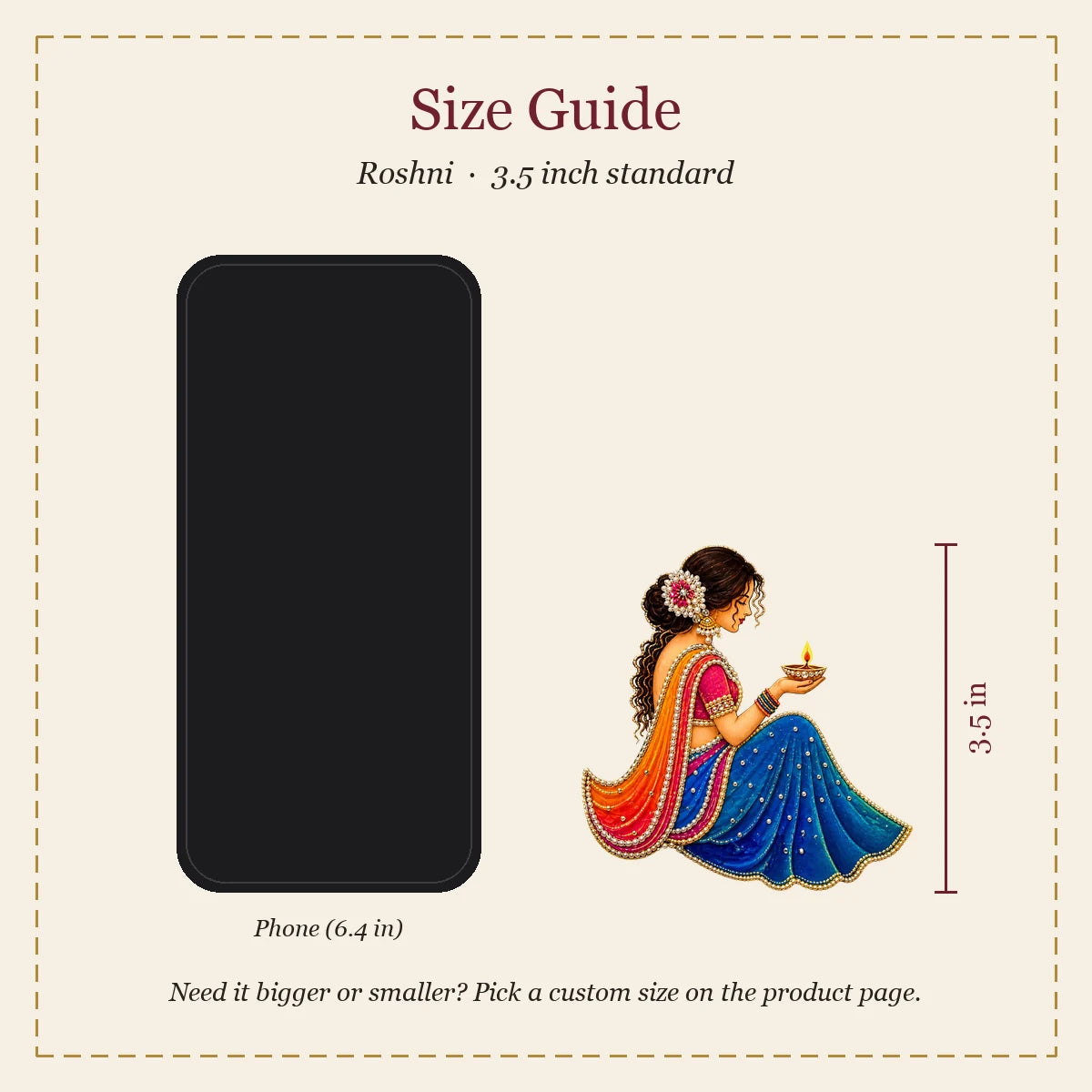 Roshni embroidery-look iron-on patch | Thread Theory