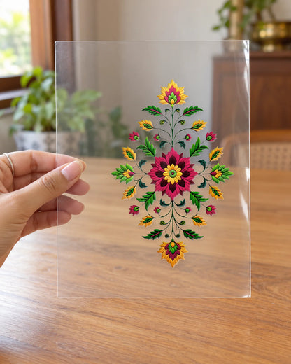 Royal Gulmohar hard surface patch on clear film