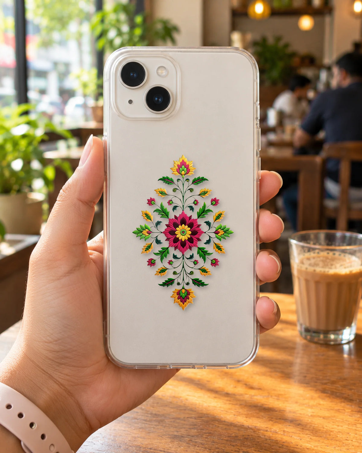 Royal Gulmohar sticker mockup