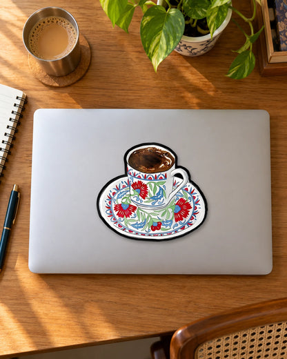 Royal Sip sticker mockup