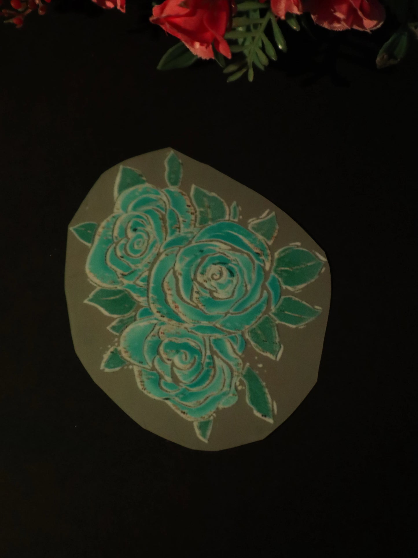 Teal Bloom Dream | Iron on patch | Pinterest Flowers