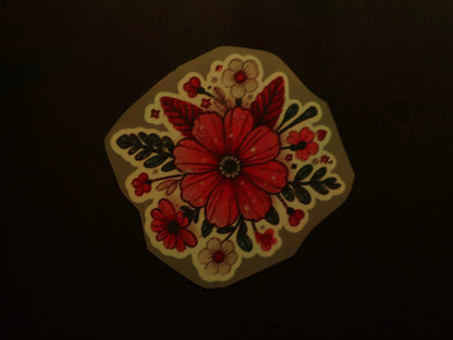 Scarlet Garden Party | Iron on patch | Pinterest Flowers
