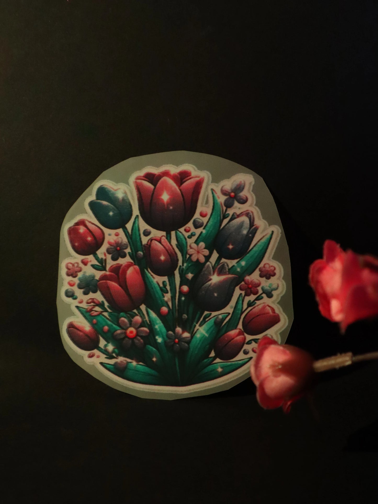 Midnight Tulip Magic | Iron on patch | Pinterest Flowers