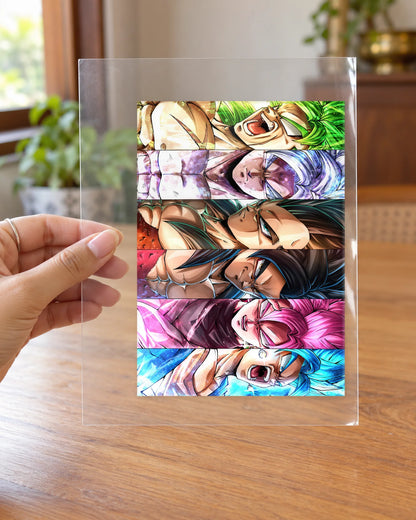 Saiyan Spectrum hard surface patch on clear film