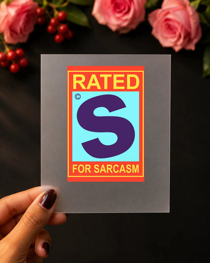 Sarcasm Stickers iron-on patch on clothes