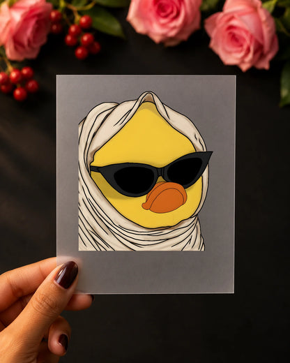 Sarcasm & Sunnies iron-on patch on clothes