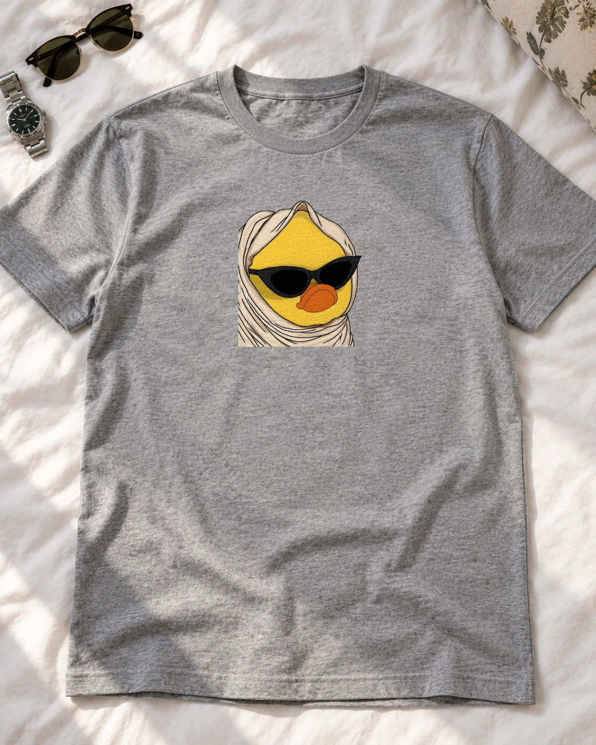 Sarcasm & Sunnies iron-on patch on clothes