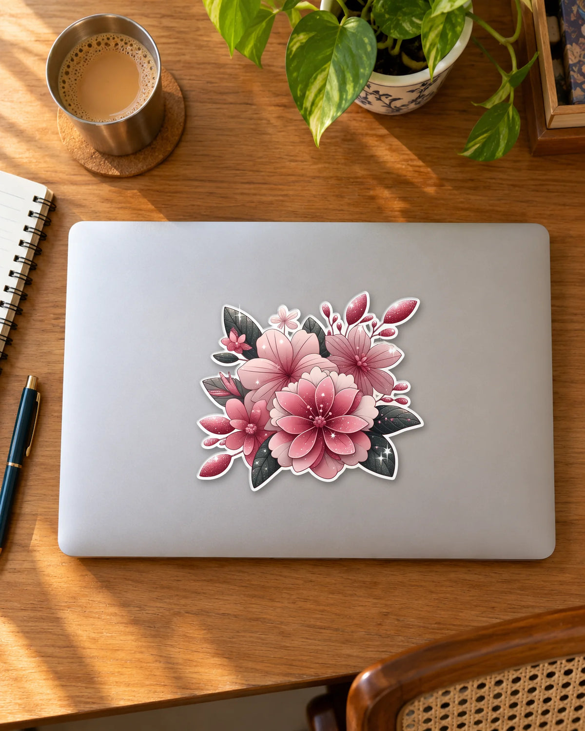 Scarlet Bloom Burst hard surface patch mockup